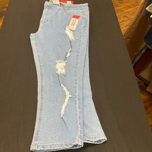 Women's Skinny Shaping Jeans High Waisted Stretchy Capri